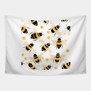 Honeycomb and Bee Pattern 9 Tapestry