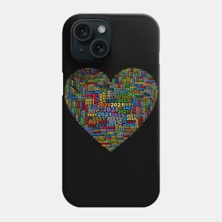 2021 In Heart Cloud Multi Color Phone Case