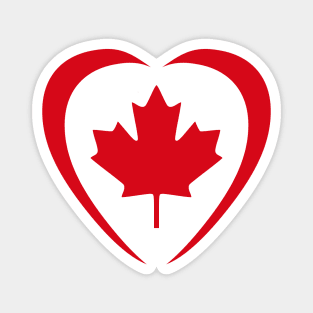 Canadian Patriot Flag Series (Heart) Magnet