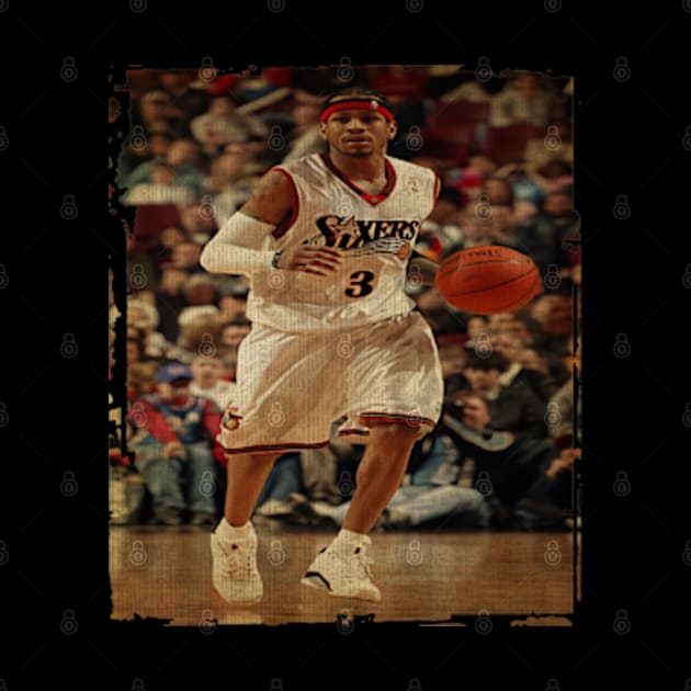 Allen Iverson Sixers Vintage by CAH BLUSUKAN