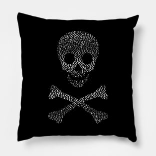 Cats Skull and Crossbones Pillow