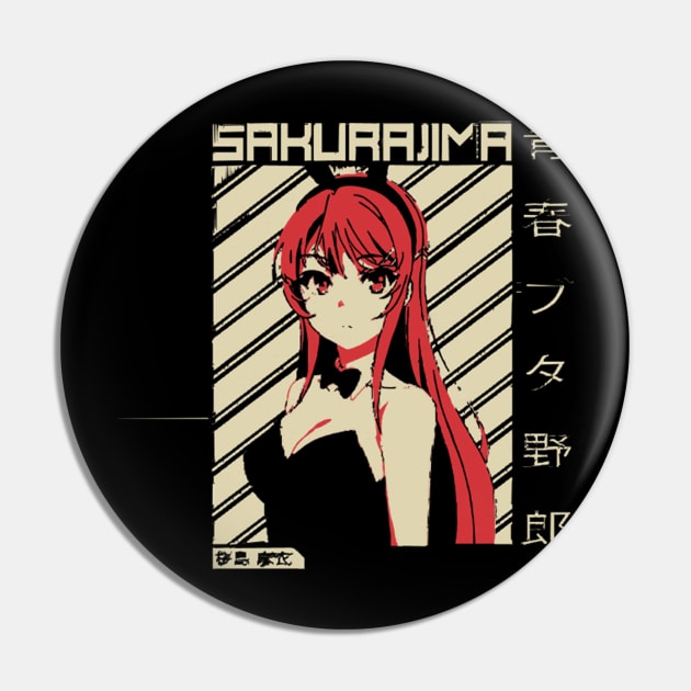 Mai Sakurajima - Rascal Does Not Dream Of Bunny Girl Sempai  Anime Pin by KimberleeScomapu