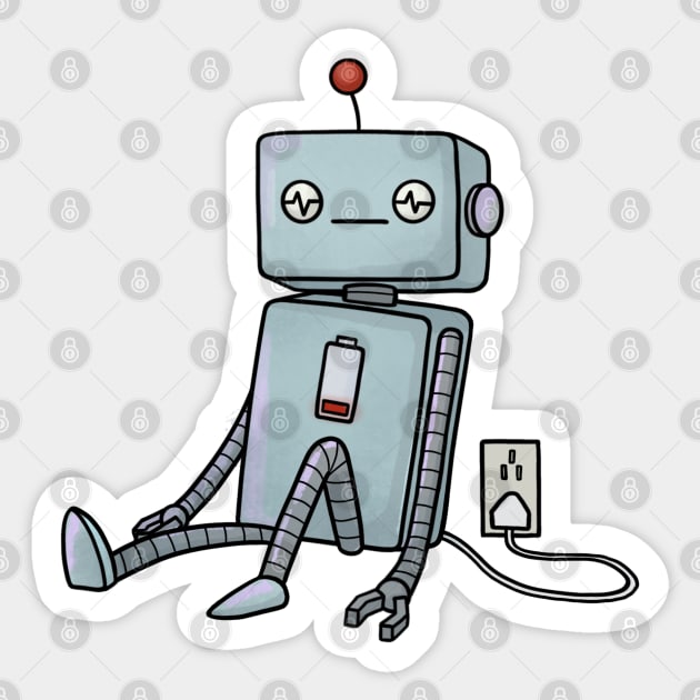 Robot Stickers Stock Illustration by ©lenmdp #13604957