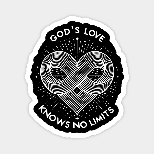 God's Love Knows No Limits Magnet by Frank Ring