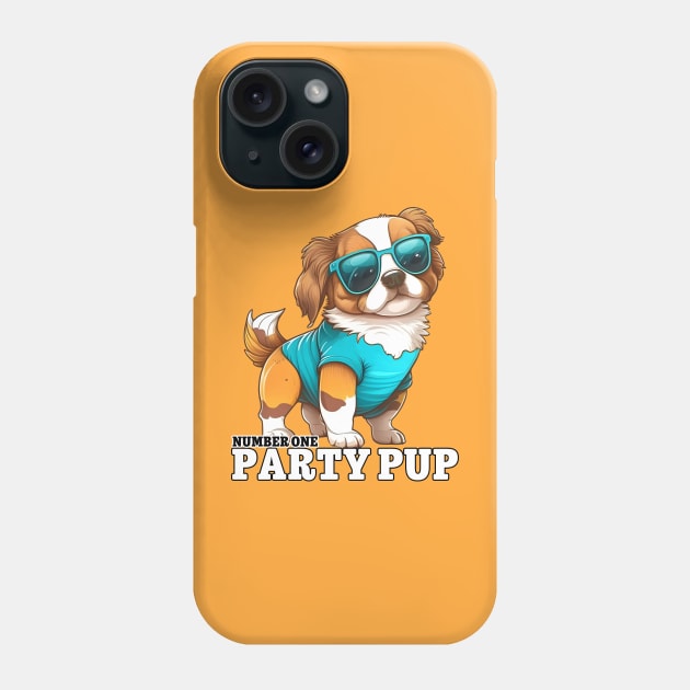 Number 1 Party Pup Phone Case by Mattk270