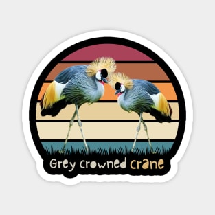 Grey crowned crane Magnet