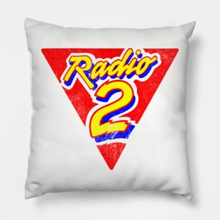 Radio 2 Ireland - Defunct 1980s Design Pillow