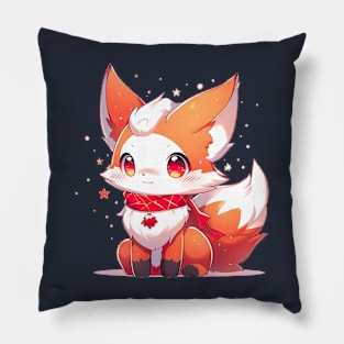 Cozy Fox Winter Vibes Pillow