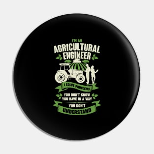 Funny Agricultural Engineer Engineering Gift Pin