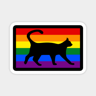 Gay Pride Cat LGBT Cats Pile Cute Anime Rainbow Magnet