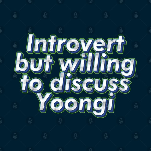 BTS Bangtan Introvert but willing gto discuss Yoongi Suga Agust D ARMY | Morcaworks by Oricca