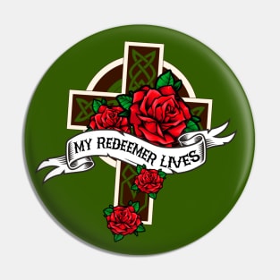 My Redeemer Lives, Vintage Tattoo Pin