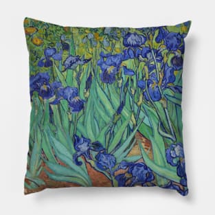 Van Gogh's Irises, 1889. Pillow