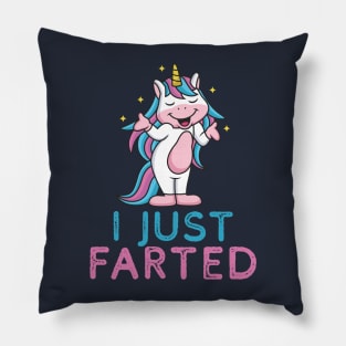 I Farted - Cute But Still - The Smell We All Smelt - Unicorn Pillow