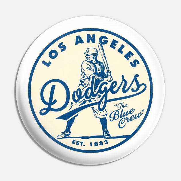 Old Style Los Angeles Dodgers SMALL by Buck Tee Pin by Buck Tee