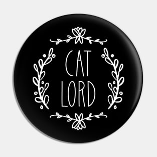 Cat Lord | Ornate | White Pin