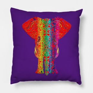 Rainbow Ganesha Red Pillow