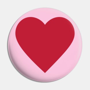 Simple Minimalist Valentine Love Heart Pin