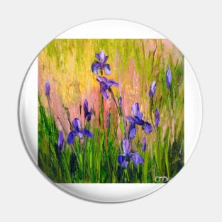 Irises Pin