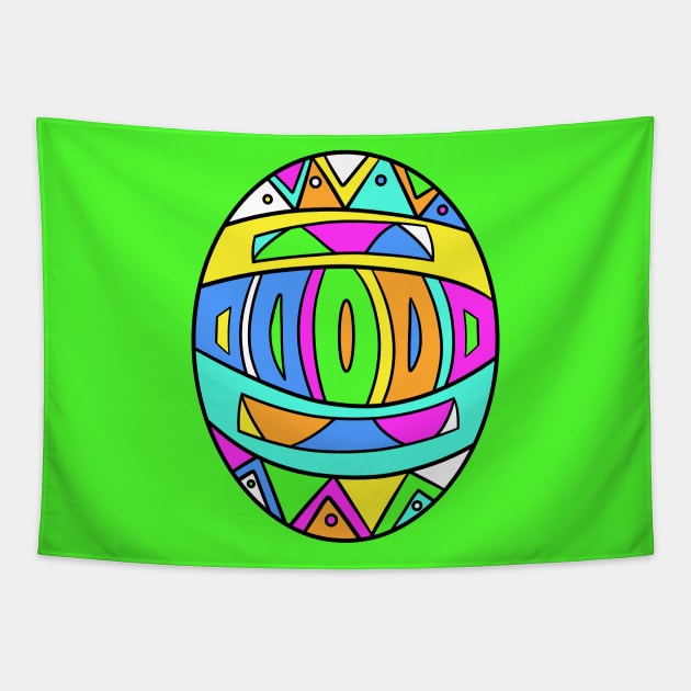 Pastel Decorated Easter Egg Tapestry by VazMas Design