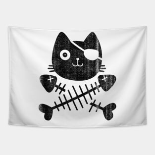 funny black cat Tapestry