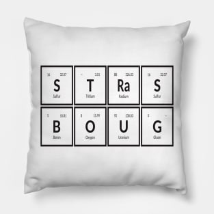 Strasbourg City | Periodic Table of Elements Pillow