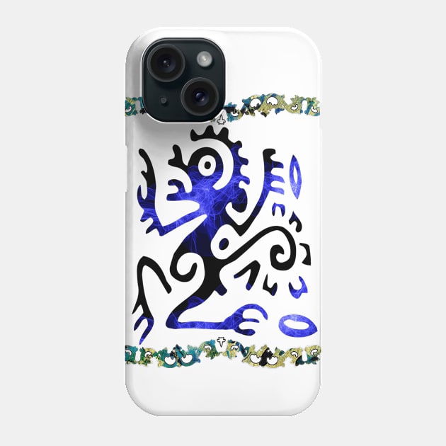 Tribal Native American Ancient Symbol Phone Case by Nisuris Art