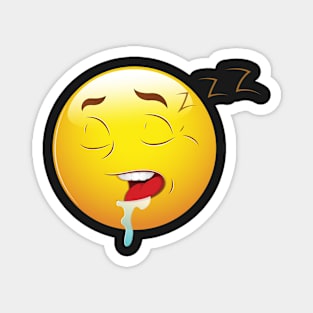 Sleepy Smiley Face Emoticon Magnet