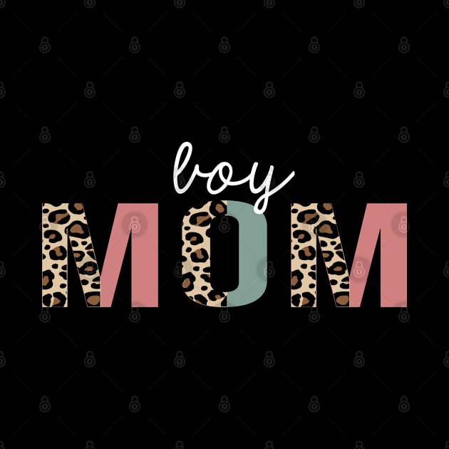 boy mom Leopard Print Funny Gift by HeroGifts