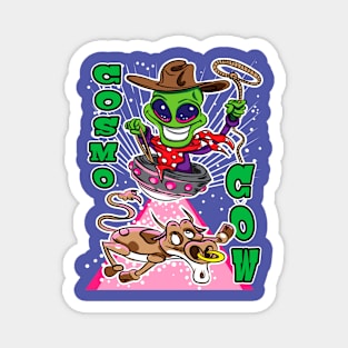 Cosmo Cow Alien Abduction Cow Magnet