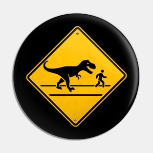 Funny Dinosaur - Dinosaur Pedestrian Crossing Pin