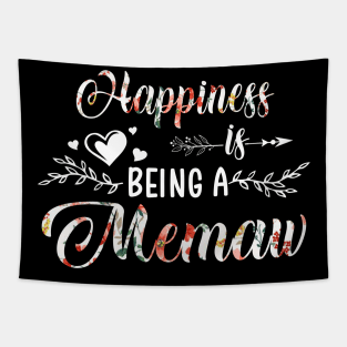 Happiness Is Being A Memaw Funny Mothers Day Gift Tapestry