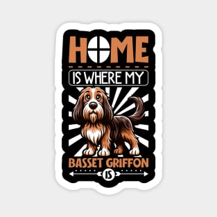 Home is with my Grand Basset Griffon Vendéen Magnet