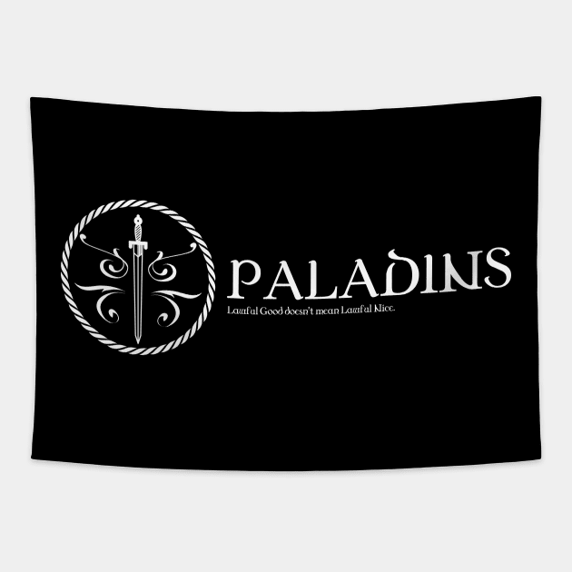 Paladin Character Class TRPG Tabletop RPG Gaming Addict Tapestry by dungeonarmory