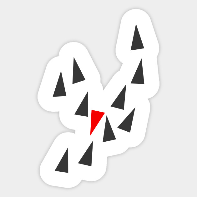 Opposite I Abstract Sticker Teepublic
