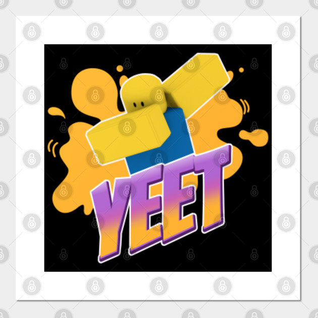 Yeet Dabbing Dancing Roblox Noob Kid Gamer Gift Roblox Poster E Stampa Artistica Teepublic It - roblox dances e