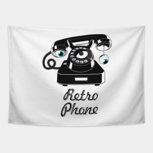 Retro phone Tapestry