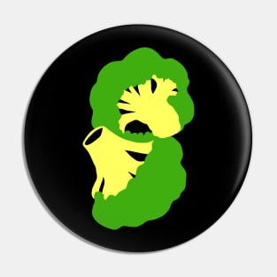 Broccoli Cutout Artwork - Warhol Vegetables (Vegetarian or Vegan Idea) Pin