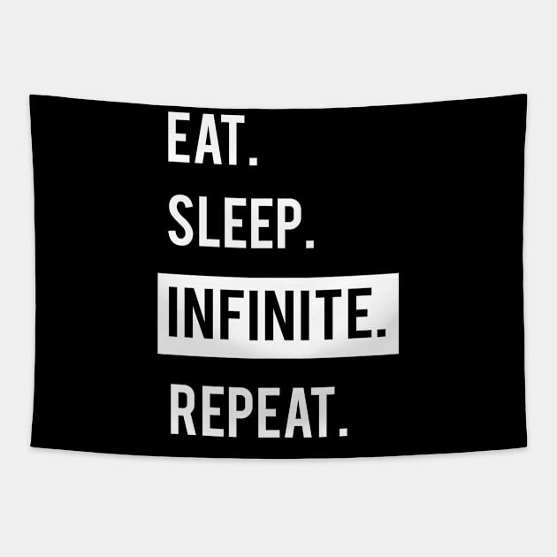 EAT. SLEEP. INFINITE. REPEAT. KPOP. Tapestry by familycuteycom