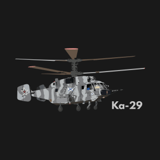 Ka-29 Grey Russian Helicopter T-Shirt