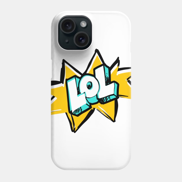 Vintage, retro Comic Design - LOL Phone Case by LR_Collections