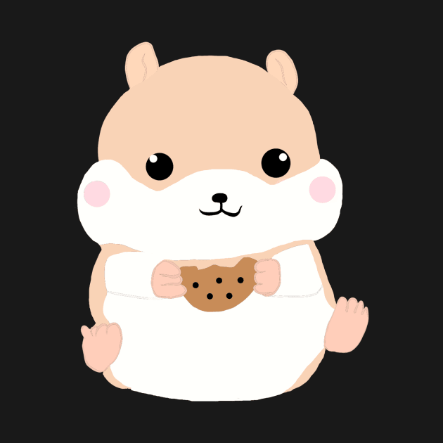 Hamster with Cookie by SweetAnimals