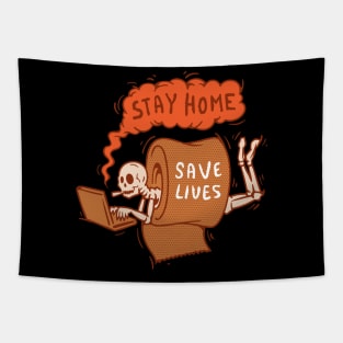 stay home save lives Tapestry