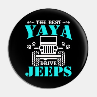 The Best Yaya Drive Jeeps  Cute Dog Paws Jeep Lover Jeep Men/Women/Kid Jeeps Pin