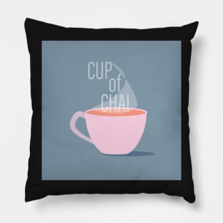 CupOfChai Grey Pillow