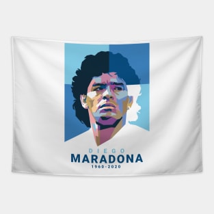 Diego Maradona Pop Art Portrait Tapestry