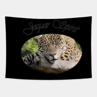 jaguar spirit t-shirt Tapestry