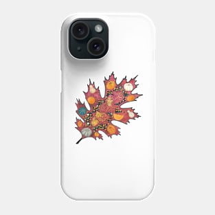 Abstract Halloween Leaf - simple design Phone Case