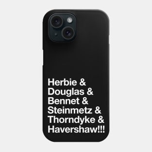 Herbie - Original “&” List (White on Black) Phone Case