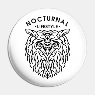 Nocturnal Lifestyle Pin